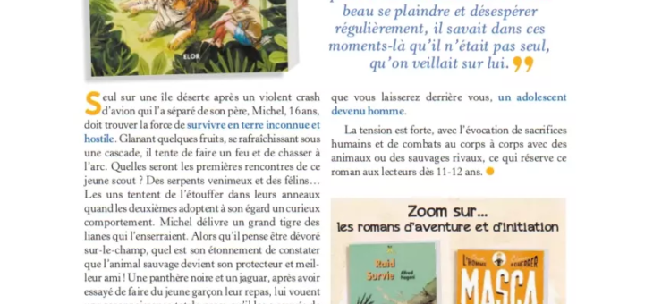 [PRESSE] Page Roman Le Fils du Jaguar – Actuailes
